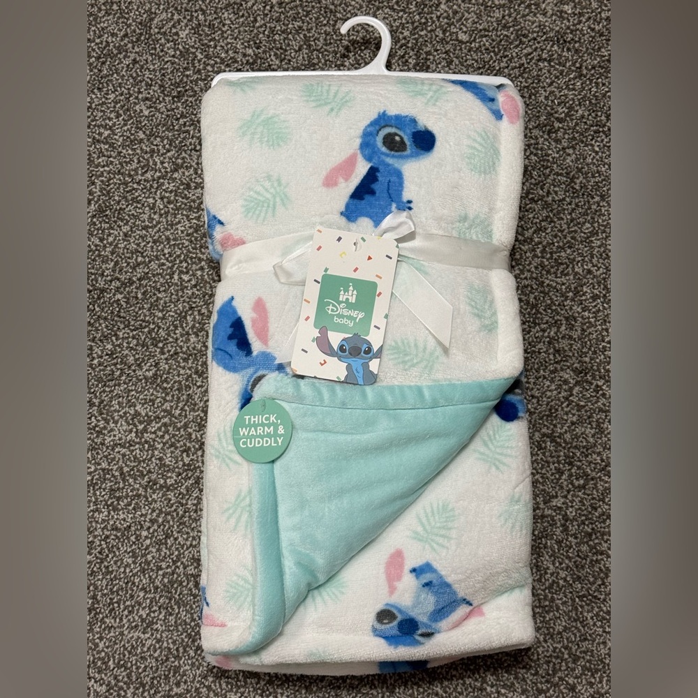 Disney Baby Stitch Plush Blanket 30” x 40” - NWT